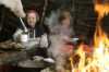 Sami food in lavvu