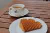  Waffle and a cup of coffee