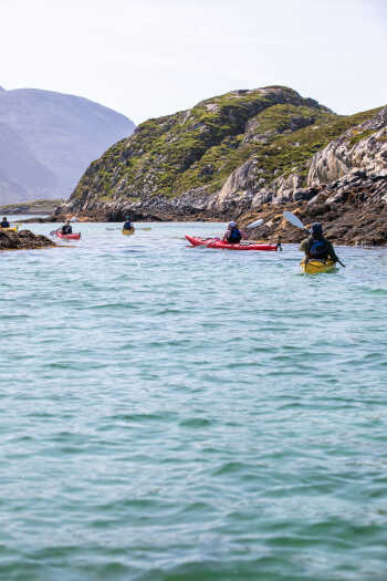 Shallow areas for kayaking