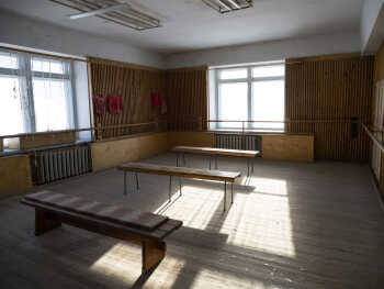 The old ballet room in Pyramiden