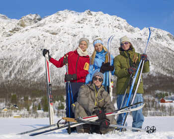 Skiing gang