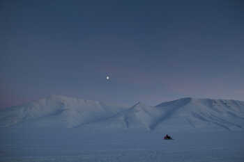 Polar night at Svardbard
