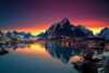 Winter light at Reine