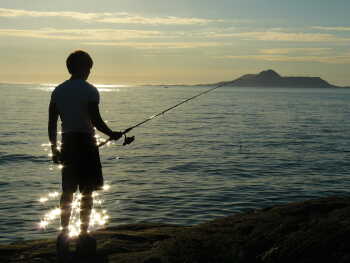 Boy, fishing