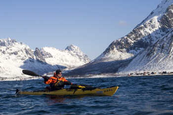Kayaking in winter