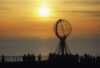 North Cape in midnight sun