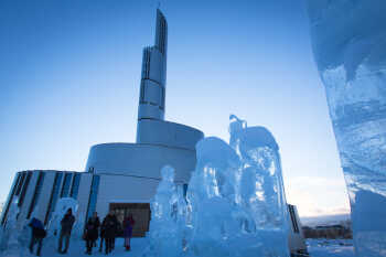 Northern Lights cathedral in Alta 