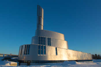 Northern Lights cathedral in Alta