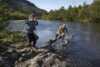 Salmon fishing in Reisaelva