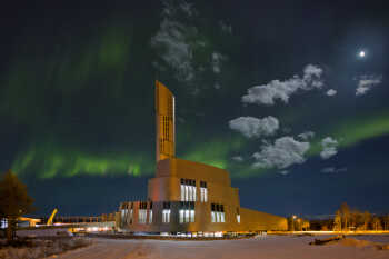 Northern Lights Cathedral in Alta