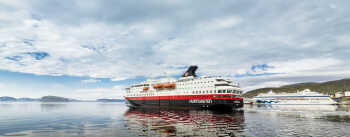 Cruise ship and Hurtigruten