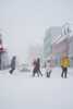 Crossing Street in Winter Tromso
