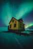 Northern Lights Abandoned House