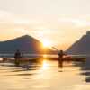 Kayak in the sunset