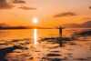 Midnight sun by the Lyngenfjord