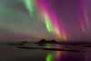 Pink auroras