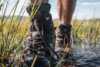 Wet hiking boots